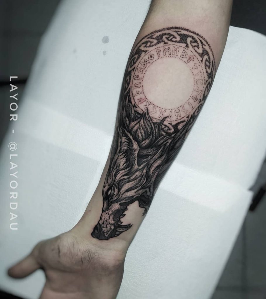 Fenrir tattoo meaning - MyTatouage.com