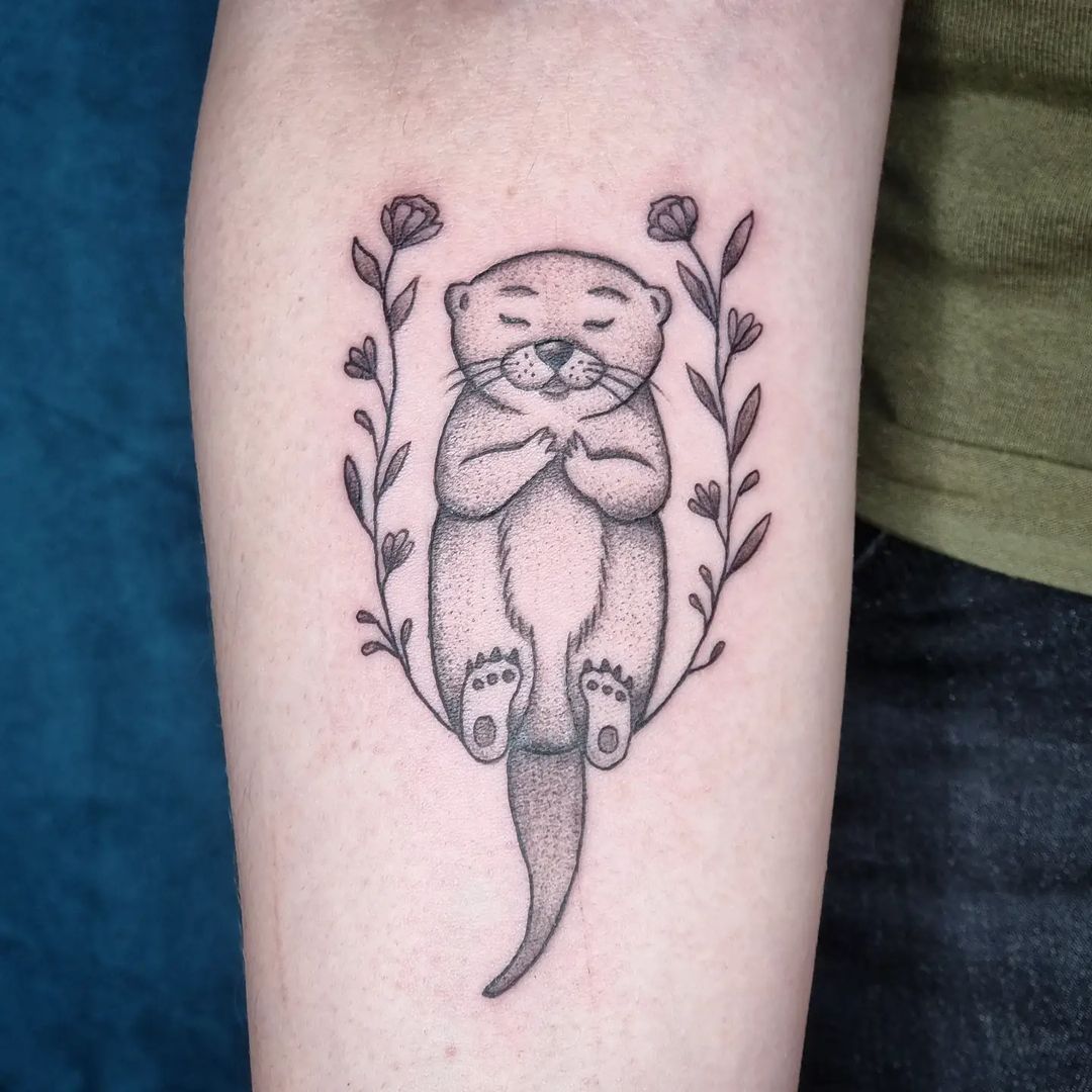 40 Amazing Otter Tattoos with Meaning  Body Art Guru