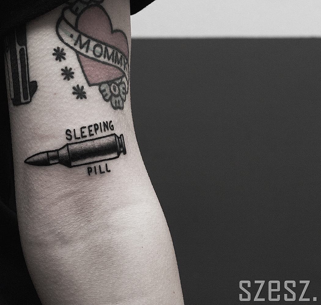 Bullet tattoo meaning and symbolism 