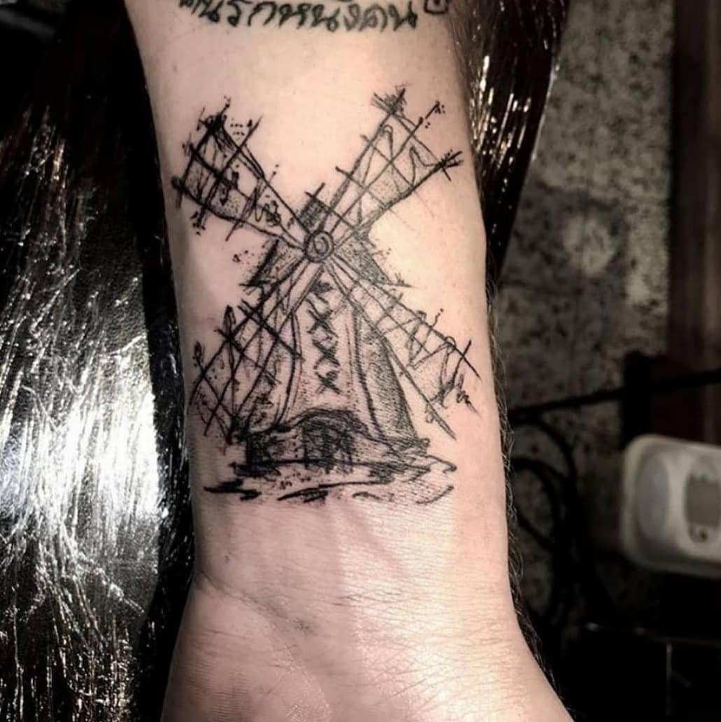 13 Windmill ideas  windmill tattoo windmill dutch tattoo