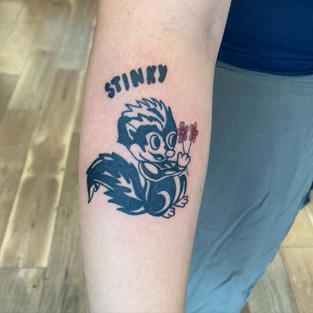 TattooSnobcom  Skunk tattoo by deandenney at  Facebook