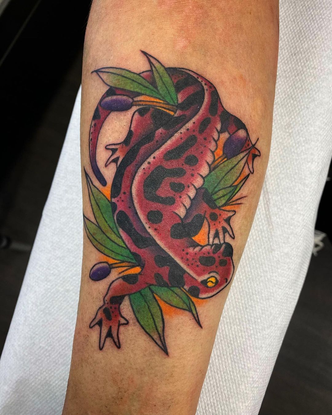 salamander arm tattoo