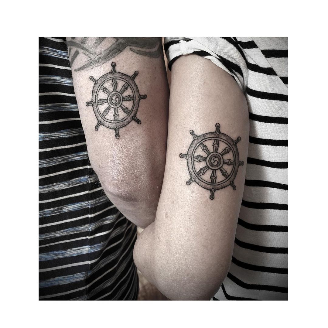 Wheel tattoo meaning and symbolism 