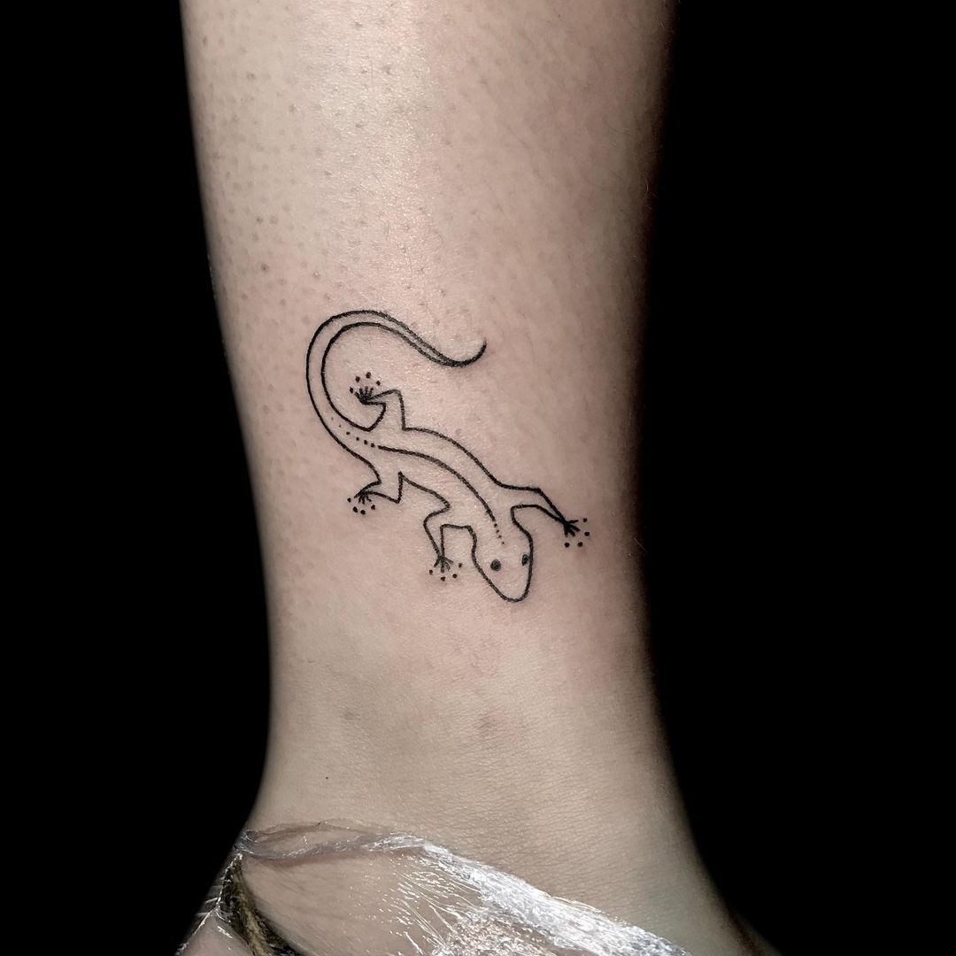salamander leg tattoo 