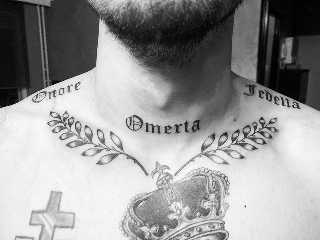 omerta neck tattoo