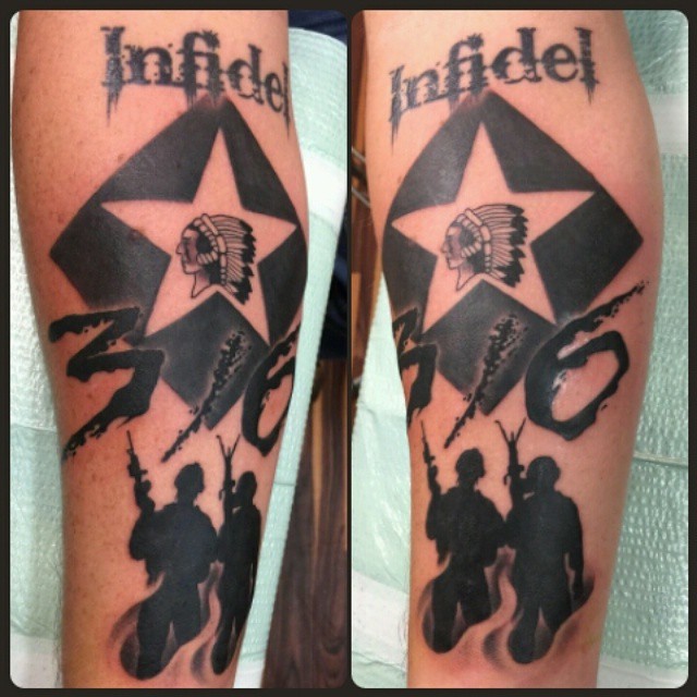 infidel arm tattoo