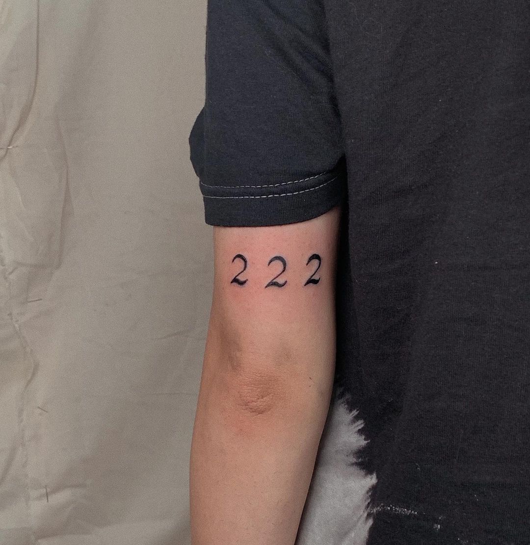 222 arm Tattoo