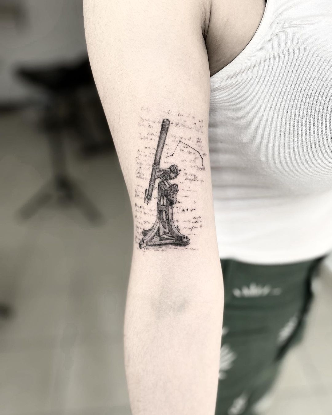 telescope arm tattoo
