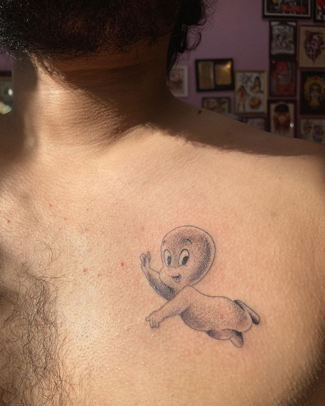 Casper chest Tattoo