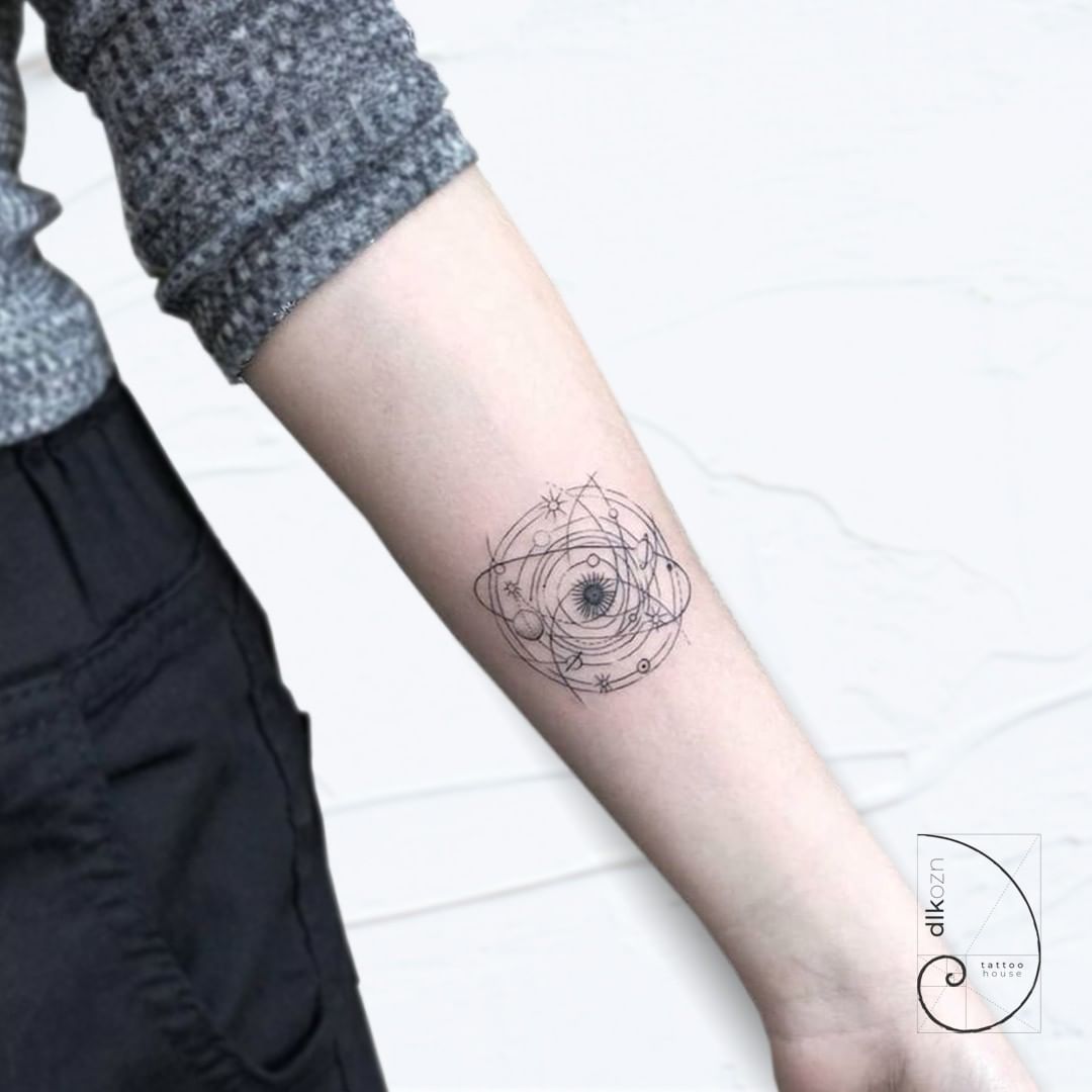 galaxy arm tattoo