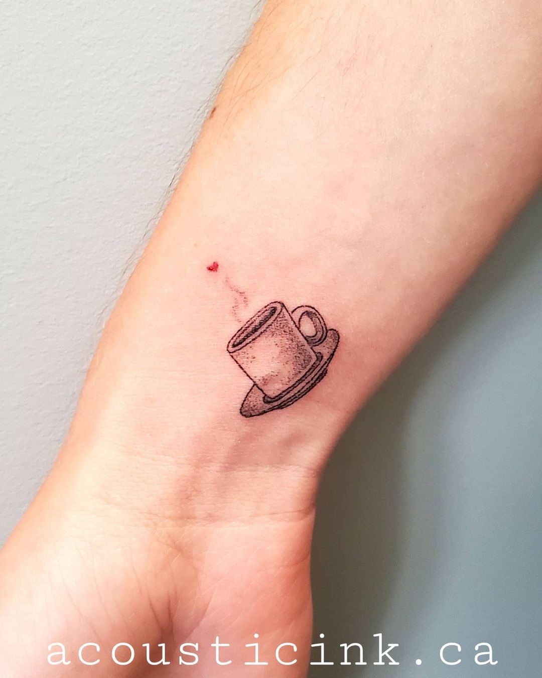 coffee wrist tattoo