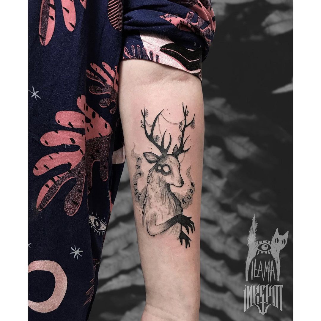 Wendigo arm tattoo