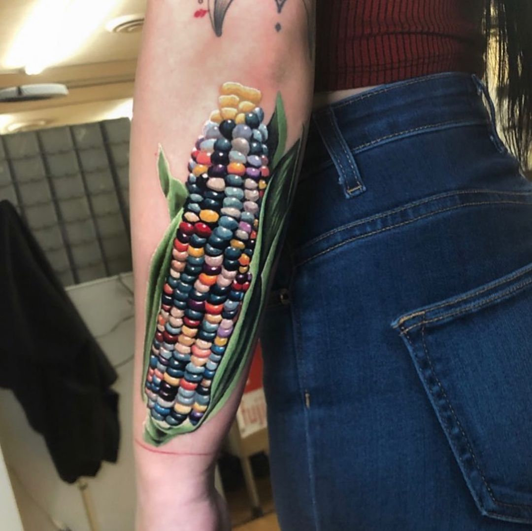 corn arm tattoo