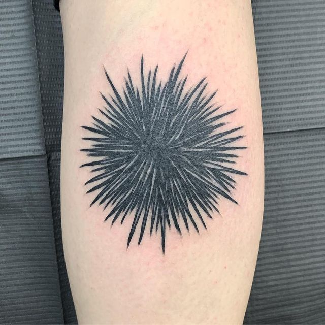 Sea urchin tattoo 