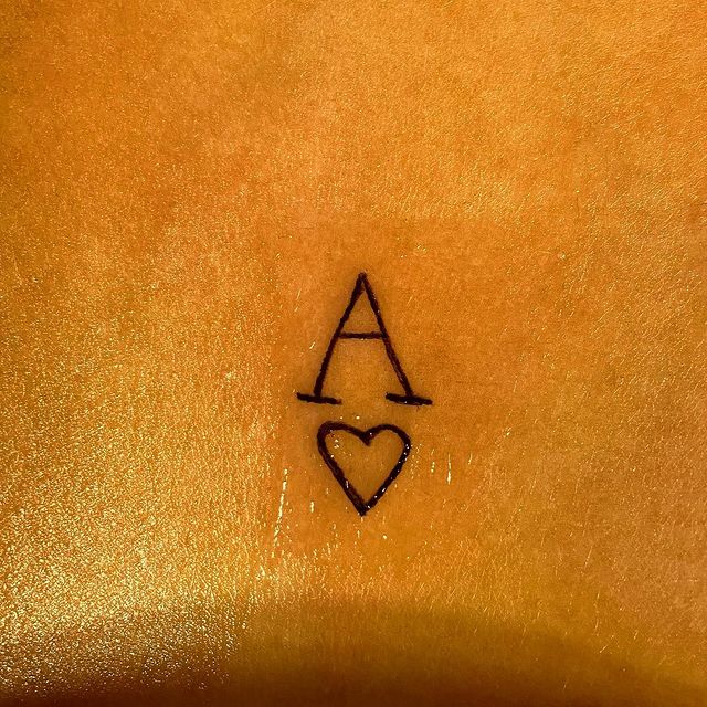 Ace Of Hearts Tattoo