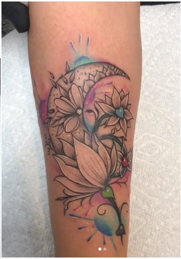 lotus moon tattoo